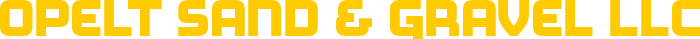 opelt sand and gravel logo yellow